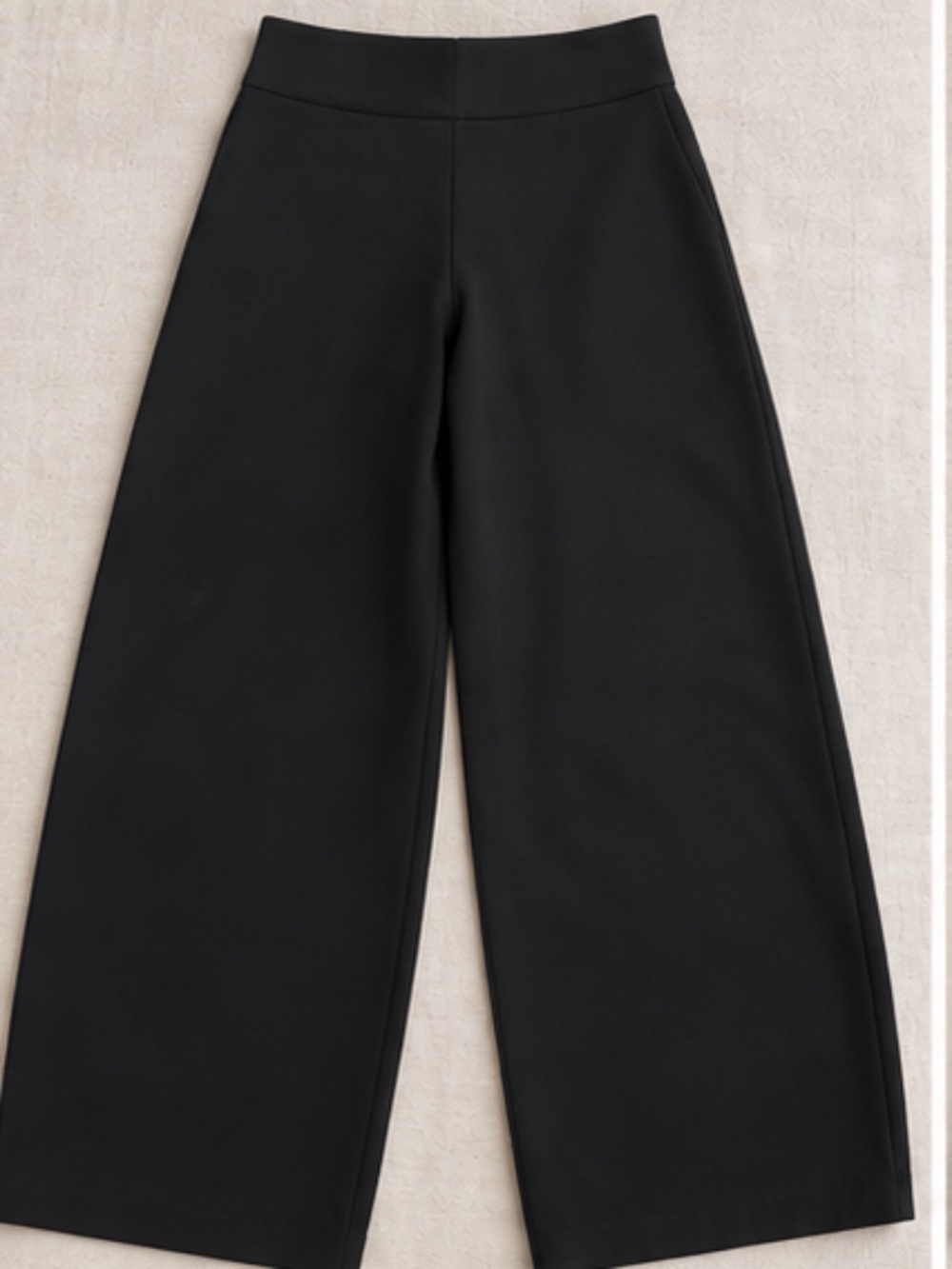 Old Navy Black High Rise Wide Leg Pants Size M Pull On Trousers - Picture 3 of 5
